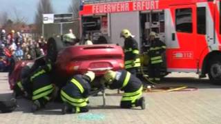 100 Jahre Berufsfeuerwehr Erfurt BFEF Vorführung VKU Teil 2 [upl. by Walley]