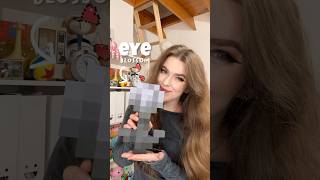 Making minecraft EYEBLOSSOM flower in real life 🖤 [upl. by Nerac]