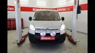 Citroen Berlingo  Peugeot Partner II Hvordan bytte bremser og hjullager bak  2008 til 2018 mod [upl. by Ettenuj]