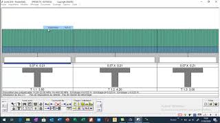 Ferraillage dune poutre nervure poutre en T à laide du Logiciel Arche  Graitec [upl. by Okika]