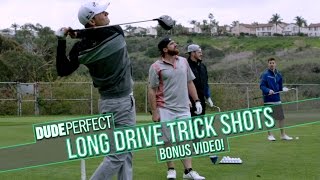 Dude Perfect Long Drive Trick Shots BONUS Video [upl. by Lled]