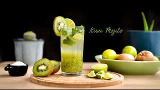 Kiwi Mojito Recipe  Kiwi Mocktail  PepperCrush [upl. by Wystand497]