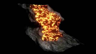 Lava simulation Real flow [upl. by Eneles]