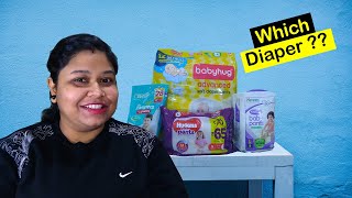 Baby diaper pants review  Babyhug  Himalaya  Huggies  Pampers  MamyPoko  Baby diapers [upl. by Aillimac]