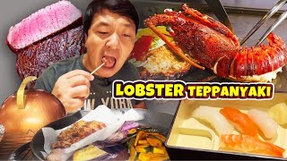 Must Try LOBSTER amp STEAK Teppanyaki All You Can Eat SUSHI amp Prime Rib Buffet [upl. by Aneehsirk]