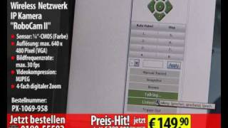 7Links Bewegliche Wireless MJPEG Netzwerk IP Kamera quotRoboCam [upl. by Boigie820]