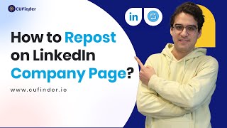 How to Repost on LinkedIn Company Page [upl. by Hgieloj]