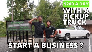 Should You Start A Junk Removal Business How We Made 200 In 20 Minutes With A Pickup Truck [upl. by Yekcim79]