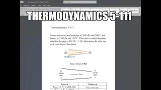 Thermodynamics 5111 Steam enters an insulated pipe at 200 kPa and 200°C and leaves at 150 kPa and [upl. by Ydoow800]