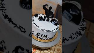 Gym theme Cake design ytshorts shortsfeed subscribe pleasesubscribemychannel [upl. by Aropizt]