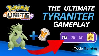 The TOP Tier Beast Tyranitar  Pokemon Unite  Tesla gaming [upl. by Ecnirp]