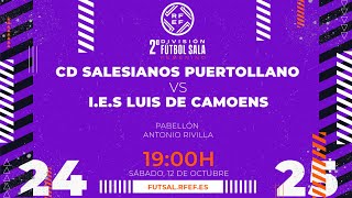 CD SALESIANOS PUERTOLLANO  IES LUIS DE CAMOENS  SEGUNDA DIVISIÓN FEMENINA FÚTBOL SALA  J4 [upl. by Aborn158]