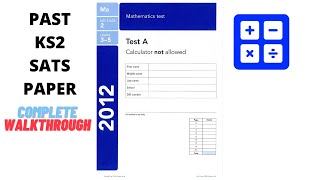 2012 Paper A  Past KS2 SATs exam [upl. by Ahsienet847]