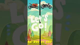 RC 390 VS CT 650 rc390 CT650 bike shorts youtube aadilmindvoice viralvideo [upl. by Toney]