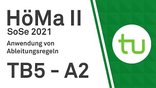 Anwendung von Ableitungsregeln  TU Dortmund Höhere Mathematik II BCIBWMLW [upl. by Eolande]