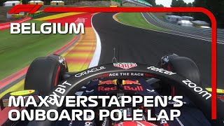 Max Verstappens Pole Lap  2023 Belgian Grand Prix  F1 2023 Recreation  Assetto Corsa [upl. by Ahsiekin682]