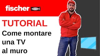 Come montare una smart tv al muro  Tutorial facile fai da te fischer tutorial smarttv [upl. by Asennav]