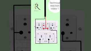 6 module board wiring 👍 electrical electrcian homeimprovement electronic electrian homewiring [upl. by Rivkah]