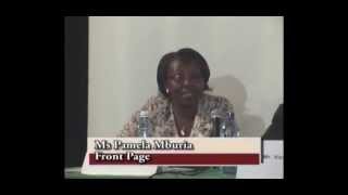 Pamela Mburia on Media and Peace [upl. by Anaer]