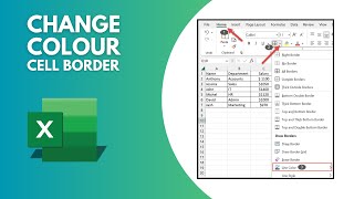 How to Change the Color of the active cell pointer border simple instructions in Microsof Excel [upl. by Reynolds306]