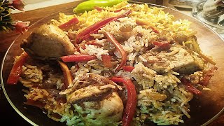 Arabic Bukhari Rice Recipe  Easy Middle Eastern Dish l Daily Flavors [upl. by Strenta]