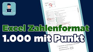 Excel Zahlenformat tausend mit Punkt [upl. by Dorcy467]