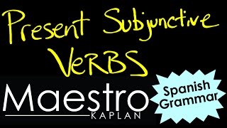 PRESENT SUBJUNCTIVE How to form conjugate verbs in Spanish [upl. by Lesak]