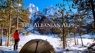 Solo Winter Camping at 5ºF in the Albanian Alps [upl. by Omik]