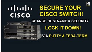 How to Change Cisco Switch Hostname and Secure Enable Secret Password [upl. by Wehttam]