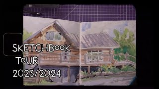 Sketchbook tour 2023  2024 [upl. by Kalie]