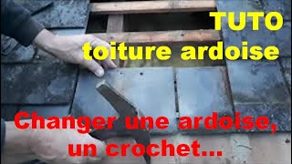 Tuto toiture changer une ardoise un crochet colmater une gouttière [upl. by Anahtor758]