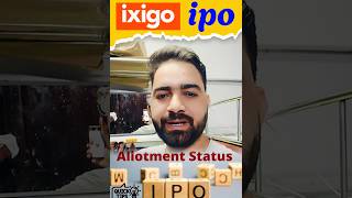 ixigo ipo allotment status  ixigo ipo allotment kaise check kare  allotmentstatus ipo ixigoipo [upl. by Dalis311]