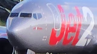 Jet2 ✈️ Awesome taxing and takeoff maneuvers AvGeek AviationLoverBirminghamTravelling2024 [upl. by Fendig]