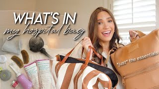 WHAT’S IN MY HOSPITAL BAG  what I packed for labor delivery amp for baby just the essentials 2023 [upl. by Nimref664]