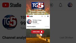 TG5 News Reach 99000 Subscribers Thank u For Supporting tg5news shorts trending tg5channel [upl. by Drusilla]