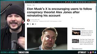 Alex Jones RETURN Sparks HILARIOUS Woke Media MELTDOWN WAR Declared On Elon Musk Over Free Speech [upl. by Barabas724]