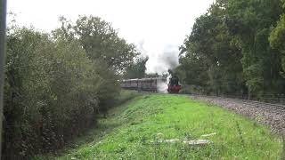 Bluebell Railway Gaints of steam Gala BR Modified Hall 6989 Wightwick Hall [upl. by Arahsak]