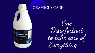 One Disinfectant to take of Everything GRAMICIDCARE [upl. by Haymo101]