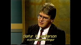 Kosningasjónvarp  Alþingiskosningar 1991 RÚV [upl. by Sagerman]