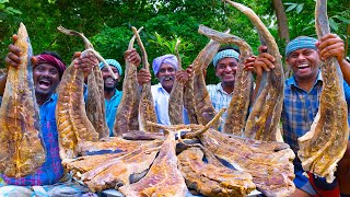 DRIED STINGRAY  Cooking Dried Stingray Fish Gravy in Village  Karuvadu Thokku  Simple Recipes [upl. by Drofnas]