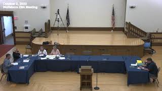 2 October 2023 Wolfeboro Zoning Board of Adjustment ZBA Meeting [upl. by Aihseyk]