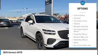 2025 Genesis GV70 Genesis Dublin TriValley TRIM Livermore Plesanton SanRamon Alta White Value Gua [upl. by Eenwat720]