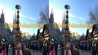 Weihnachtsmarkt Erfurt 201533 quotDomplatzquotReal3D [upl. by Pasco586]