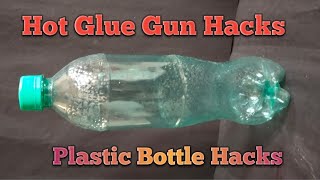 Plastic bottle Recycling ideasHot Glue gun HacksDIY Plastic Bottle craft ideas [upl. by Radcliffe]