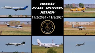 WEEKLY PLANE SPOTTING REVIEW  My Aviation Videos Posted From November 2 2024  November 8 2024 [upl. by Redlac]