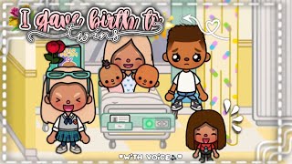 I gave birth to twins Voiced Toca Boca Family Roleplay  ItzViolet [upl. by Lacy]