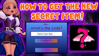 How To Get The New Free Secret Code Item Precious Flower Chandelier Royale High Halloween Update [upl. by Verbenia220]