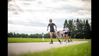 Rollerski Training richtig Bremsen [upl. by Brittany]