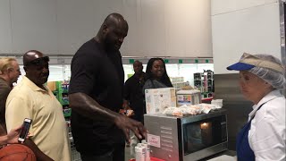 How to catch Shaq ONeal shops at Costco while looking for Pokemon Go [upl. by Weinstock]