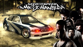 BMW M3 GTR vs All Blacklists  NFS Most Wanted [upl. by Esidnac]